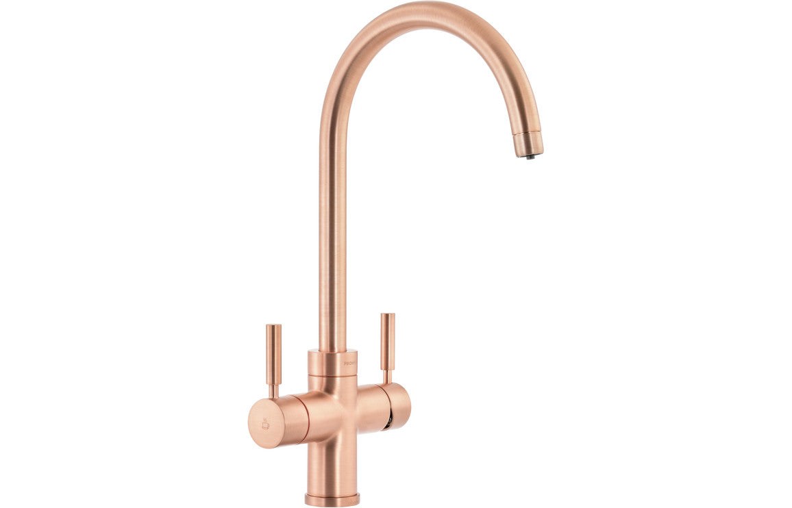 Abode Prostream 3 IN 1 Swan Spout Monobloc Tap - Chrome, Brushed Nickel, Graphite, Matt Black, Urban Copper
