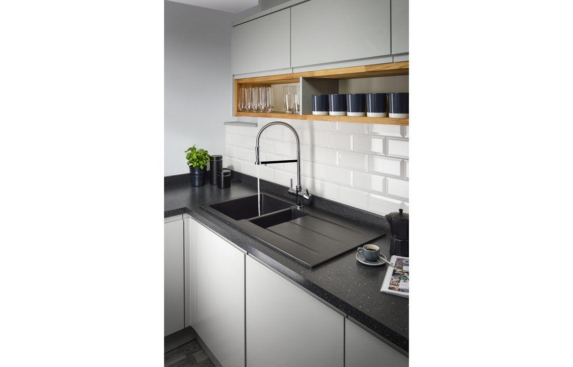 Abode 3 IN 1 Professional Monobloc Tap - Chrome and Brushed Nickel