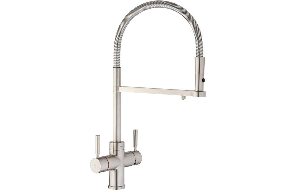 Abode 3 IN 1 Professional Monobloc Tap - Chrome and Brushed Nickel
