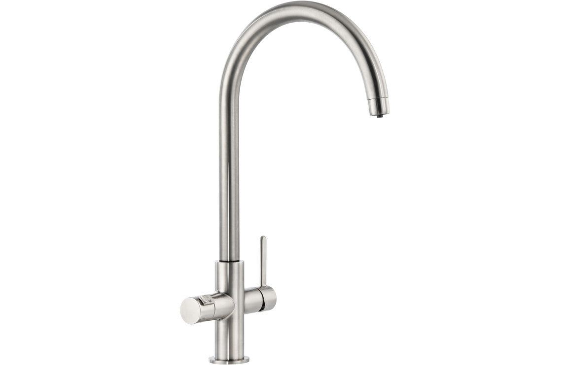Abode Prothia 3 IN 1 Swan Spout Slimline Monobloc Tap - Chrome, Brushed Brass, Brushed Nickel, Matt Black, Urban Copper