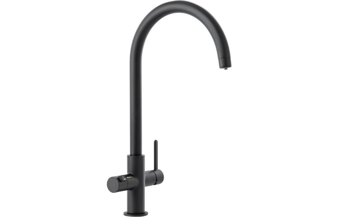 Abode Prothia 3 IN 1 Swan Spout Slimline Monobloc Tap - Chrome, Brushed Brass, Brushed Nickel, Matt Black, Urban Copper