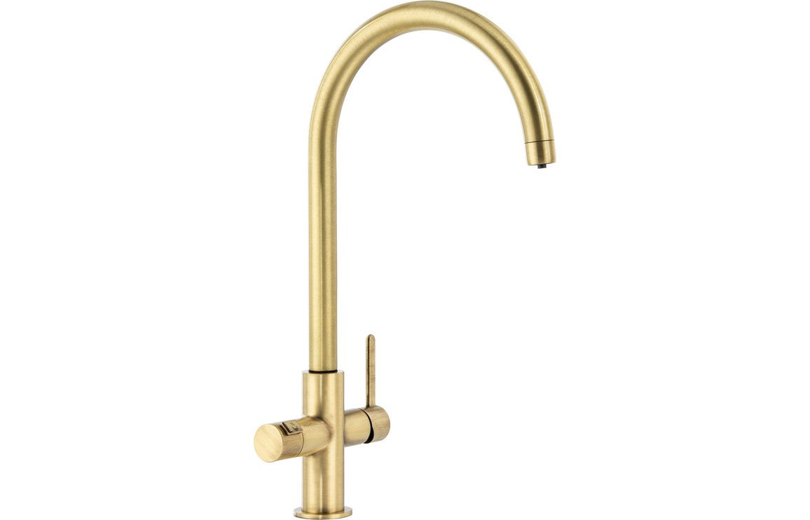 Abode Prothia 3 IN 1 Swan Spout Slimline Monobloc Tap - Chrome, Brushed Brass, Brushed Nickel, Matt Black, Urban Copper