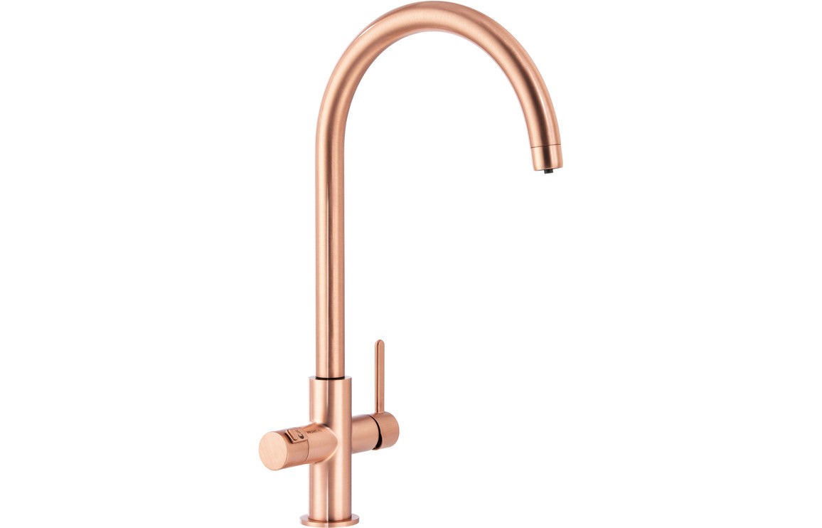 Abode Prothia 3 IN 1 Swan Spout Slimline Monobloc Tap - Chrome, Brushed Brass, Brushed Nickel, Matt Black, Urban Copper