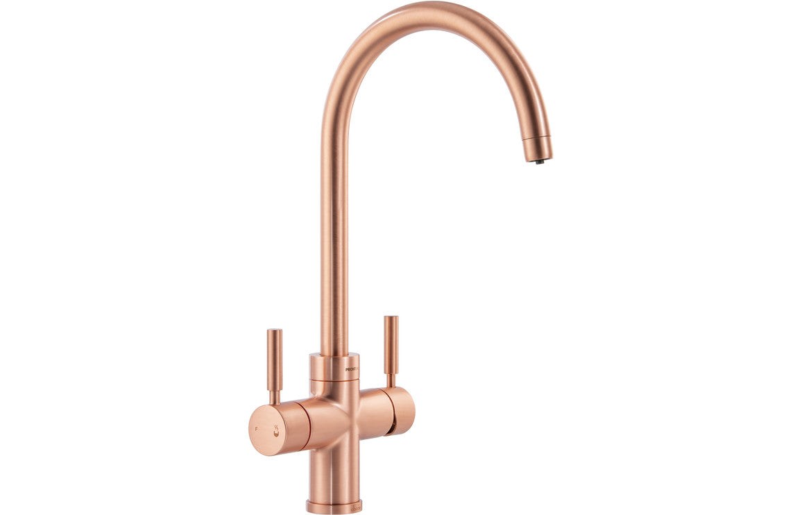 Abode Propure 4 IN 1 Swan Spout Monobloc Tap - Chrome, Brushed Brass, Brushed Nickel, Matt Black, Urban Copper