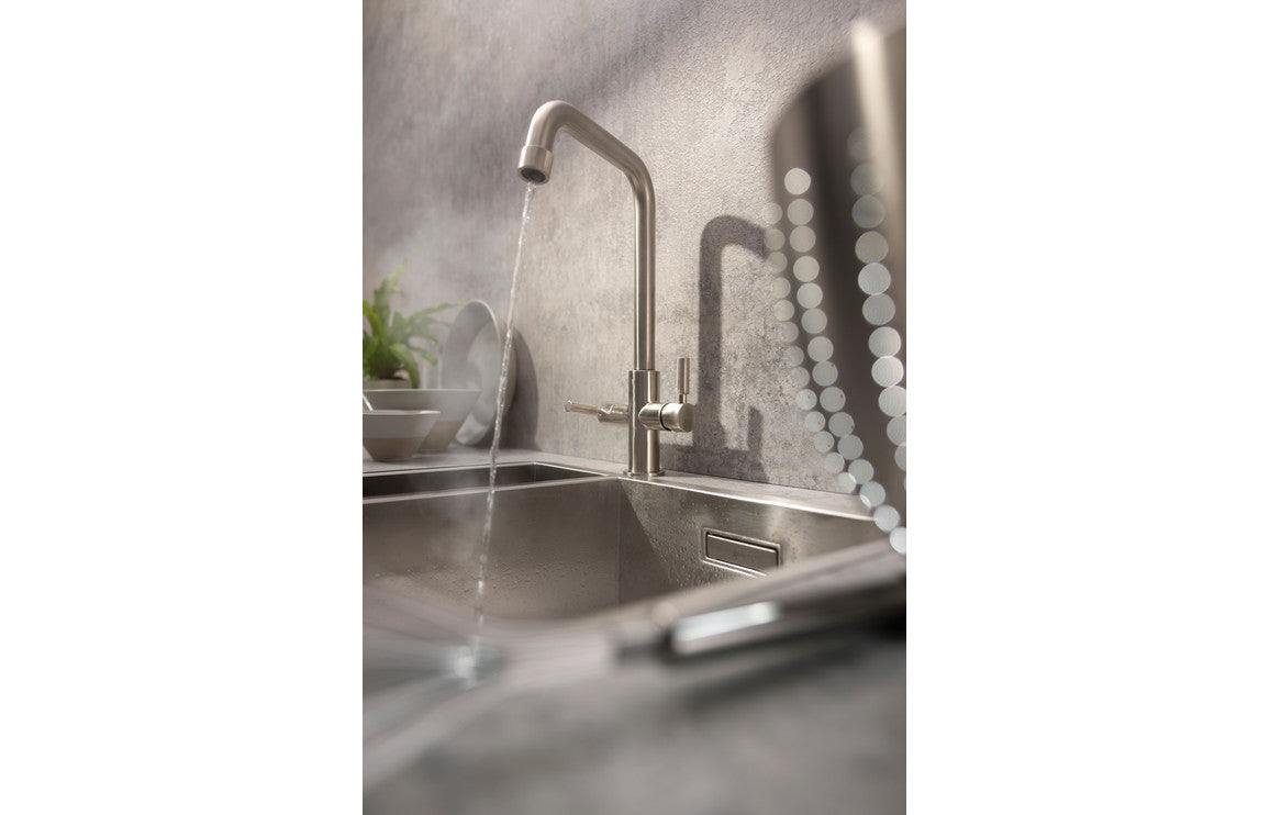 Abode Industria 3 IN 1 Monobloc Tap - Brushed Nickel, Brushed Brass, Matt Black, Matt Black & Antique Brass