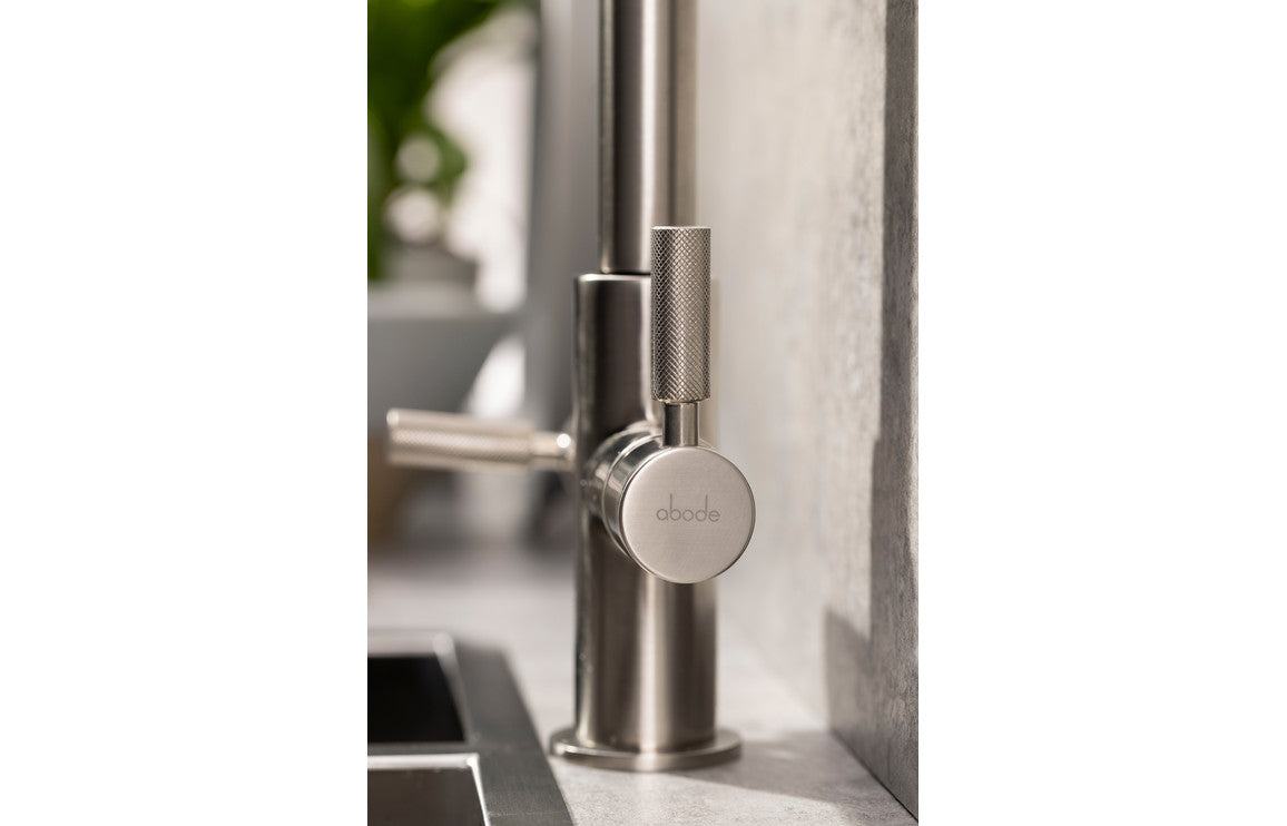 Abode Industria 3 IN 1 Monobloc Tap - Brushed Nickel, Brushed Brass, Matt Black, Matt Black & Antique Brass