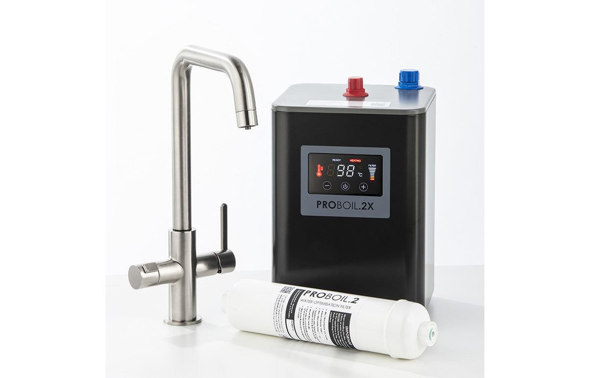 Abode 3 IN 1 Professional Monobloc Tap - Chrome and Brushed Nickel