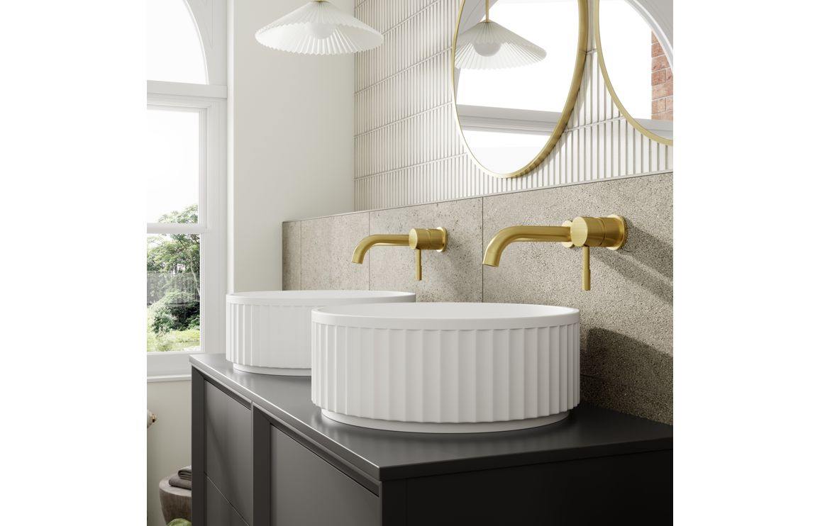 Fluted 400mm Round Washbowl