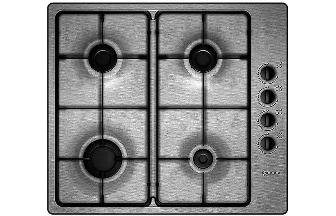 Neff N30 T26BR46N0 60cm Gas Hob - St/Steel or Neff N30 T26BR46S0 60cm Gas Hob - Black