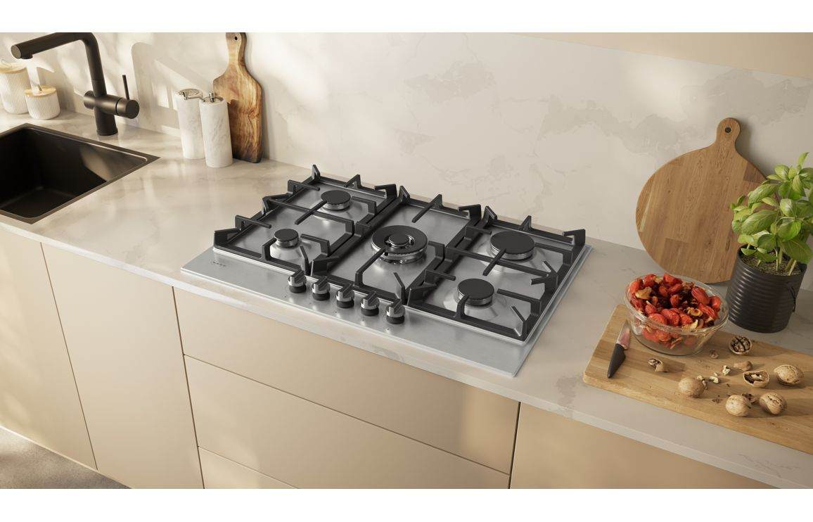 Neff N70 T27CIQ8N0 75cm Gas Hob - St/Steel
