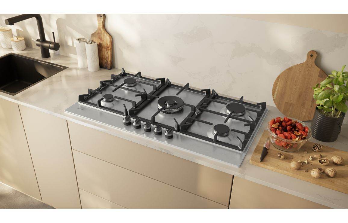 Neff N70 T29CIR8N0 90cm Gas Hob - St/Steel