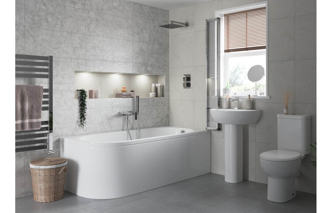 Tuscany 450x400mm 1TH Basin & Semi Pedestal