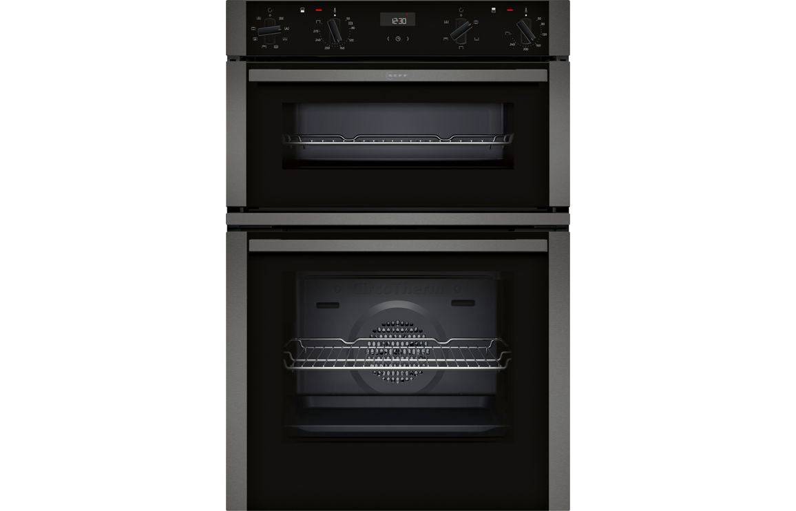 Neff N50 U1ACE2AG3B Double Electric Oven - Graphite Grey