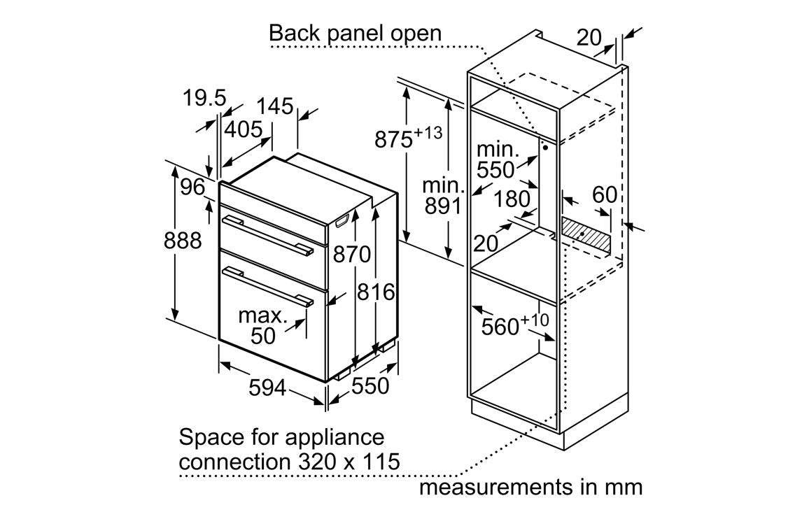 Neff N30 U1DCC0AK3B Double Electric Oven - Black