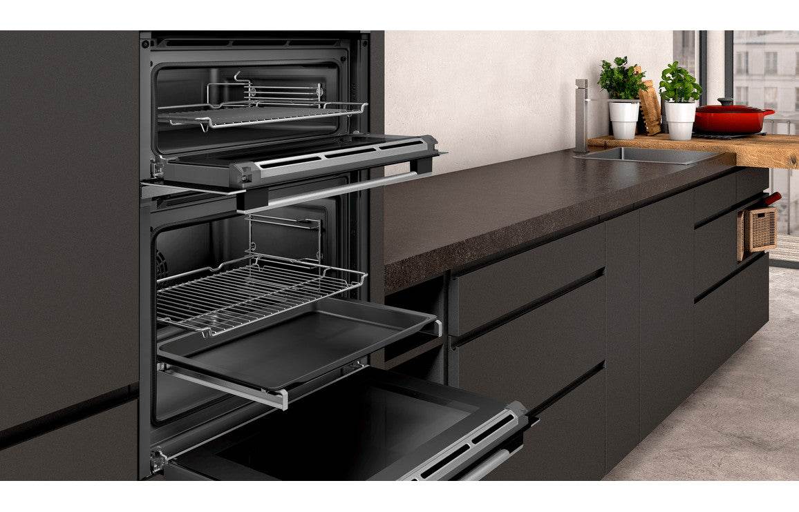 Neff N50 U2ACM7HH0B Double Pyrolytic Oven - St/Steel
