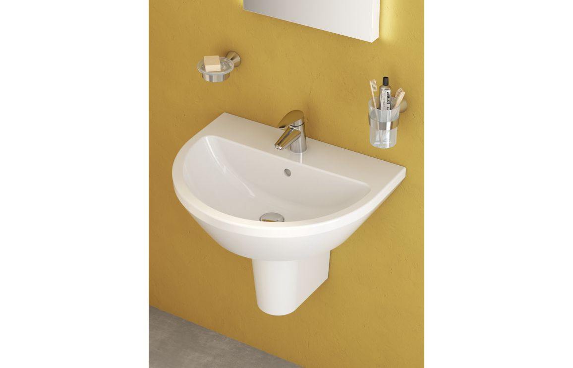 VitrA Integra 595x465mm 1TH Basin w/Overflow - White