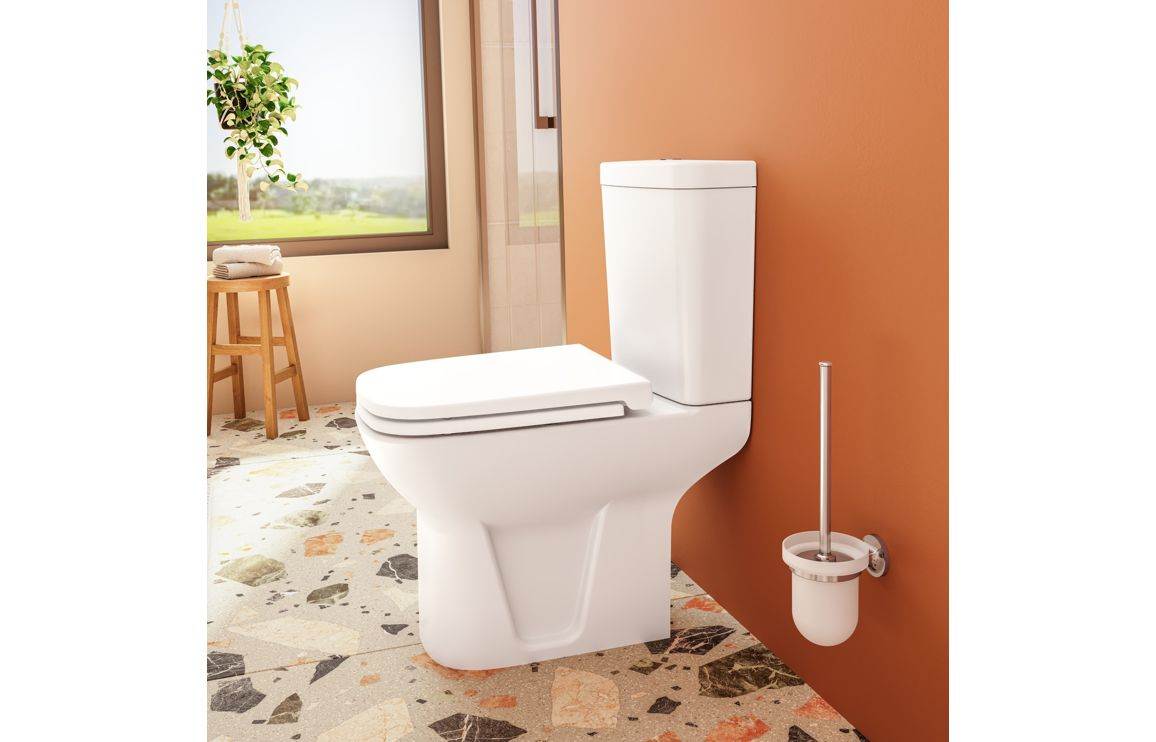 VitrA S20 Open Back Close Coupled Pan Only - White