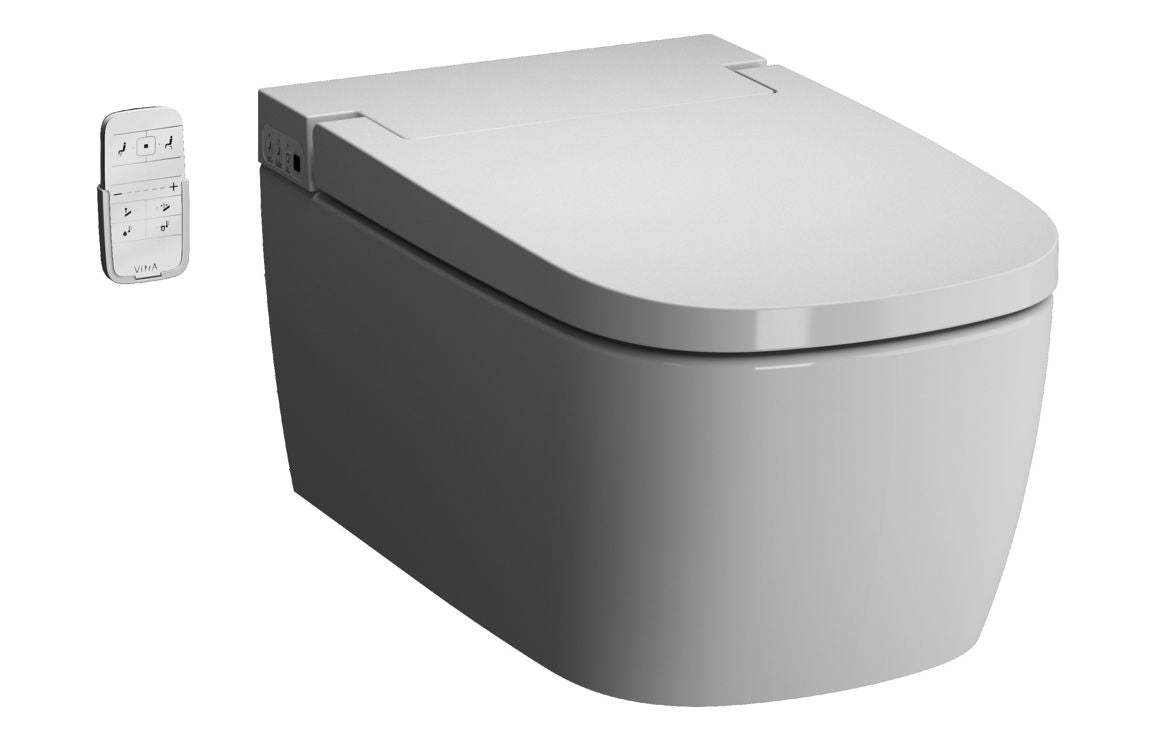VitrA V-Care Essential Rimless Shower Toilet - White