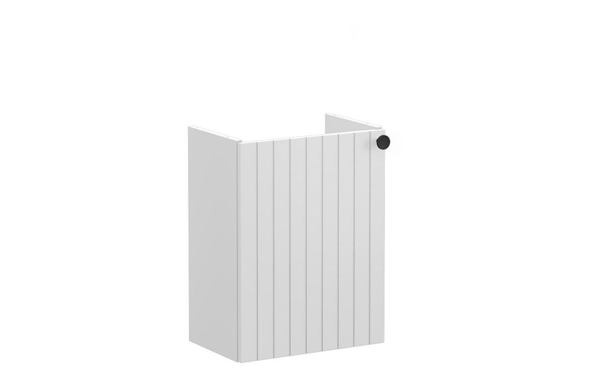 VitrA Root Groove 40cm 1 Door Wall Hung Slim Washbasin Unit - Matt White, Matt Fjord Green, Matt Grey, Matt Dark Blue, Matt Graphite, Matt Light Grey,  Matt Retro Green