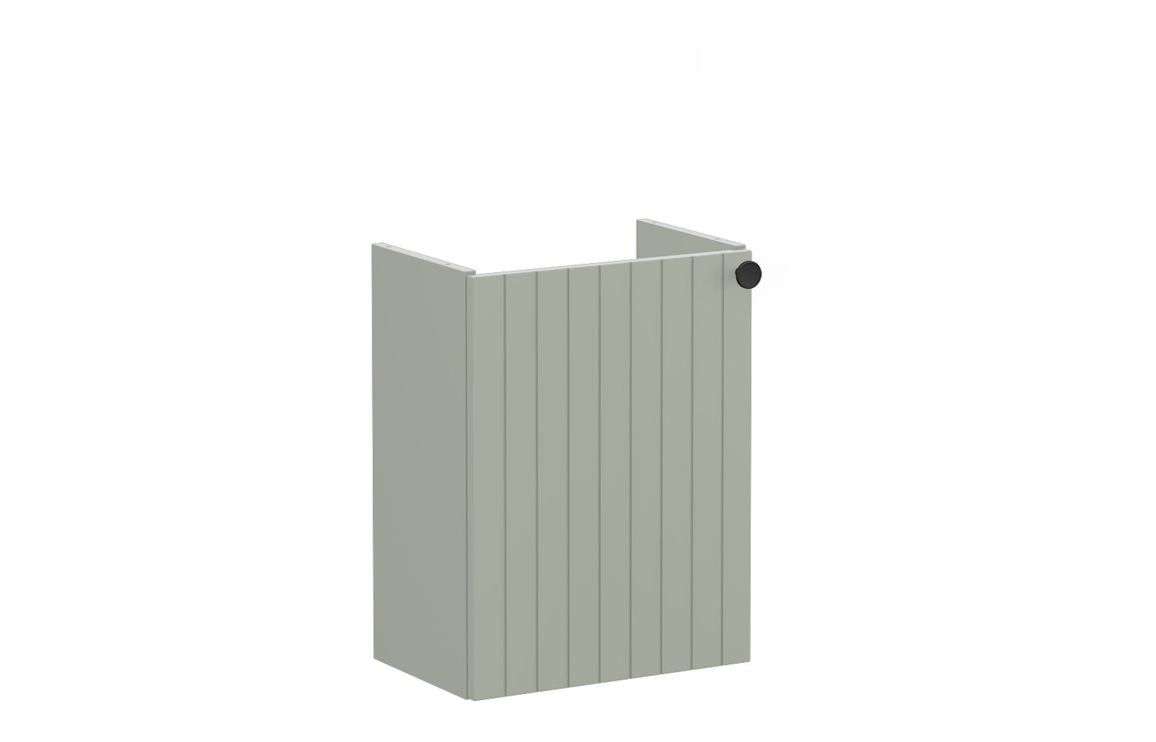 VitrA Root Groove 40cm 1 Door Wall Hung Slim Washbasin Unit - Matt White, Matt Fjord Green, Matt Grey, Matt Dark Blue, Matt Graphite, Matt Light Grey,  Matt Retro Green