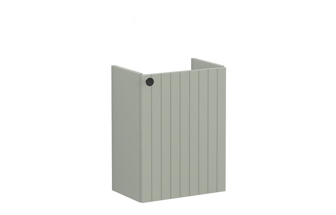 VitrA Root Groove 40cm 1 Door Wall Hung Slim Washbasin Unit - Matt White, Matt Fjord Green, Matt Grey, Matt Dark Blue, Matt Graphite, Matt Light Grey,  Matt Retro Green