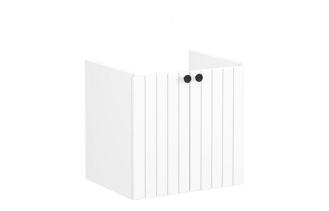 VitrA Root Groove 60cm 2 Door Wall Hung Washbasin Unit - Matt White, Matt Fjord Green, Matt Grey, Matt Dark Blue, Matt Graphite, Matt Light Grey,  Matt Retro Green