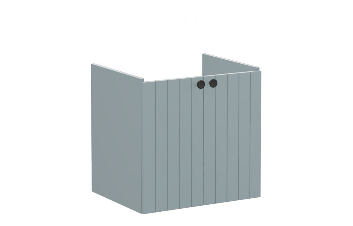 VitrA Root Groove 60cm 2 Door Wall Hung Washbasin Unit - Matt White, Matt Fjord Green, Matt Grey, Matt Dark Blue, Matt Graphite, Matt Light Grey,  Matt Retro Green