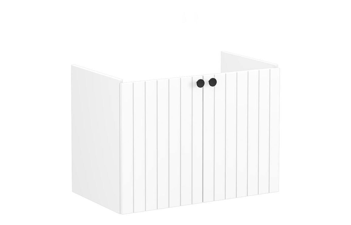 VitrA Root Groove 80cm 2 Door Wall Hung Washbasin Unit - Matt White, Matt Fjord Green, Matt Grey, Matt Dark Blue, Matt Graphite, Matt Light Grey,  Matt Retro Green