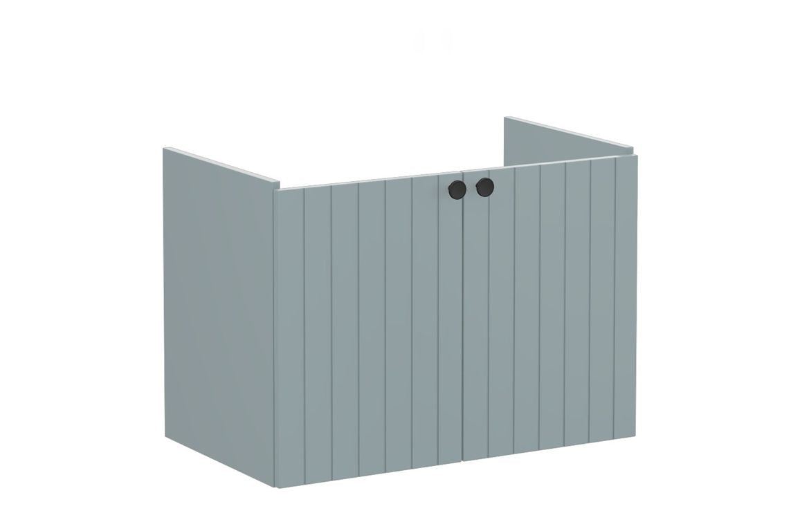 VitrA Root Groove 80cm 2 Door Wall Hung Washbasin Unit - Matt White, Matt Fjord Green, Matt Grey, Matt Dark Blue, Matt Graphite, Matt Light Grey,  Matt Retro Green