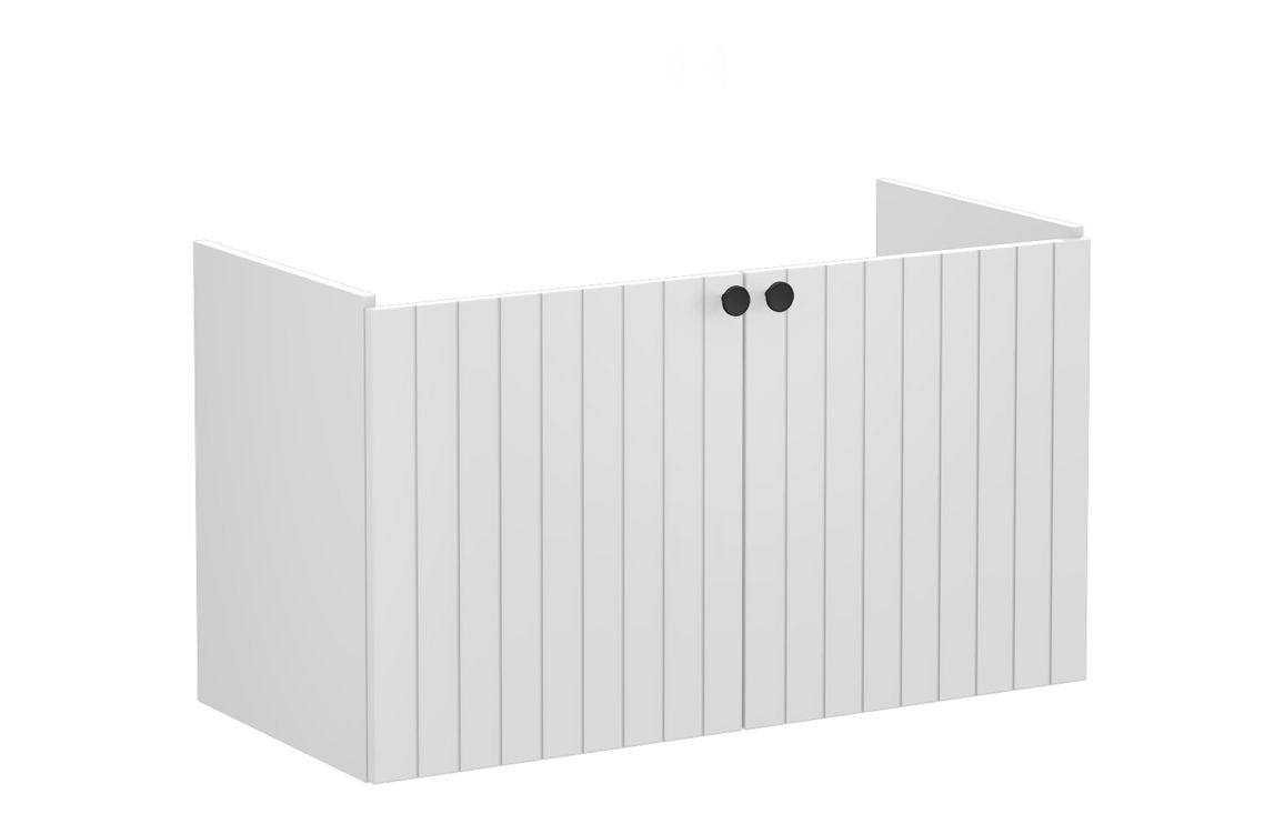 VitrA Root Groove 100cm 2 Door Washbasin Unit - Matt White, Matt Fjord Green, Matt Grey, Matt Dark Blue, Matt Graphite, Matt Light Grey,  Matt Retro Green