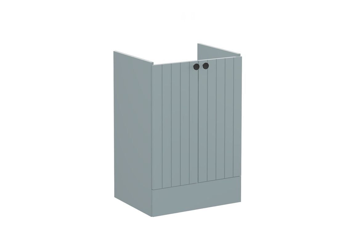 VitrA Root Groove 60cm 2 Door Floor Standing Washbasin Unit - Matt White, Matt Fjord Green, Matt Grey, Matt Dark Blue, Matt Graphite, Matt Light Grey,  Matt Retro Green