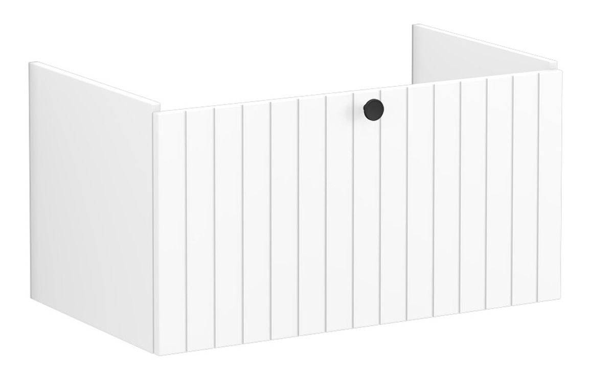VitrA Root Groove 80cm 1 Drawer Washbasin Unit - Matt White, Matt Fjord Green, Matt Grey, Matt Dark Blue, Matt Graphite, Matt Light Grey,  Matt Retro Green