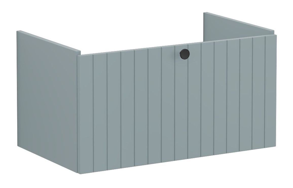 VitrA Root Groove 80cm 1 Drawer Washbasin Unit - Matt White, Matt Fjord Green, Matt Grey, Matt Dark Blue, Matt Graphite, Matt Light Grey,  Matt Retro Green