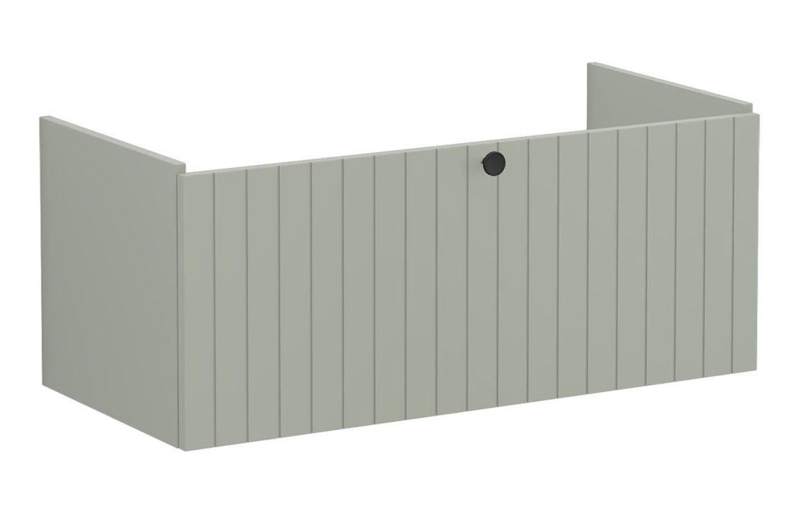 VitrA Root Groove 100cm 1 Drawer Washbasin Unit - Matt White, Matt Fjord Green, Matt Grey, Matt Dark Blue, Matt Graphite, Matt Light Grey,  Matt Retro Green