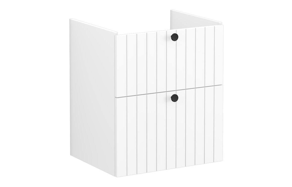 VitrA Root Groove 60cm 2 Drawer Washbasin Unit - Matt White, Matt Fjord Green, Matt Grey, Matt Dark Blue, Matt Graphite, Matt Light Grey,  Matt Retro Green