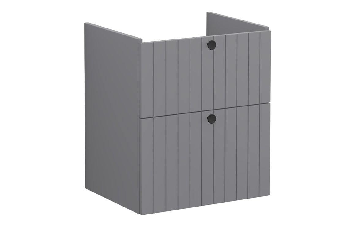 VitrA Root Groove 60cm 2 Drawer Washbasin Unit - Matt White, Matt Fjord Green, Matt Grey, Matt Dark Blue, Matt Graphite, Matt Light Grey,  Matt Retro Green