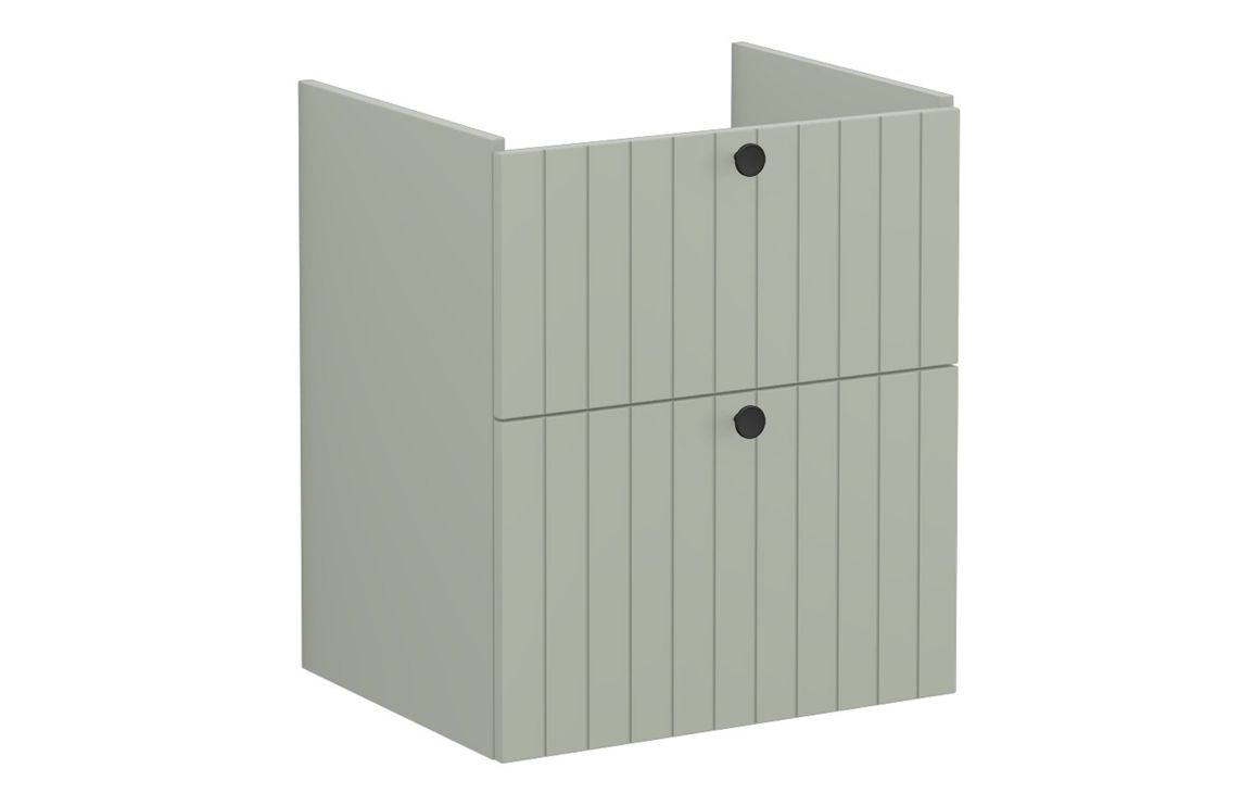 VitrA Root Groove 60cm 2 Drawer Washbasin Unit - Matt White, Matt Fjord Green, Matt Grey, Matt Dark Blue, Matt Graphite, Matt Light Grey,  Matt Retro Green