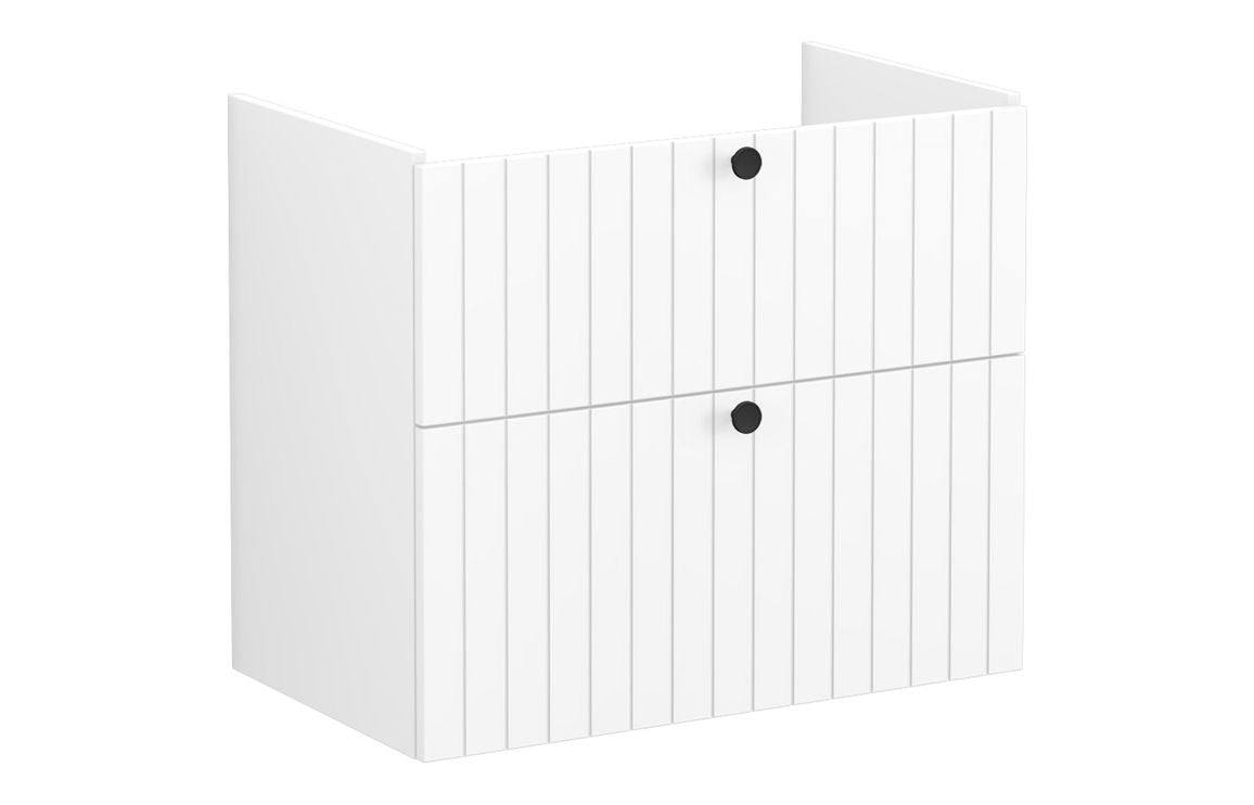 VitrA Root Groove 80cm 2 Drawer Washbasin Unit - Matt White, Matt Fjord Green, Matt Grey, Matt Dark Blue, Matt Graphite, Matt Light Grey,  Matt Retro Green