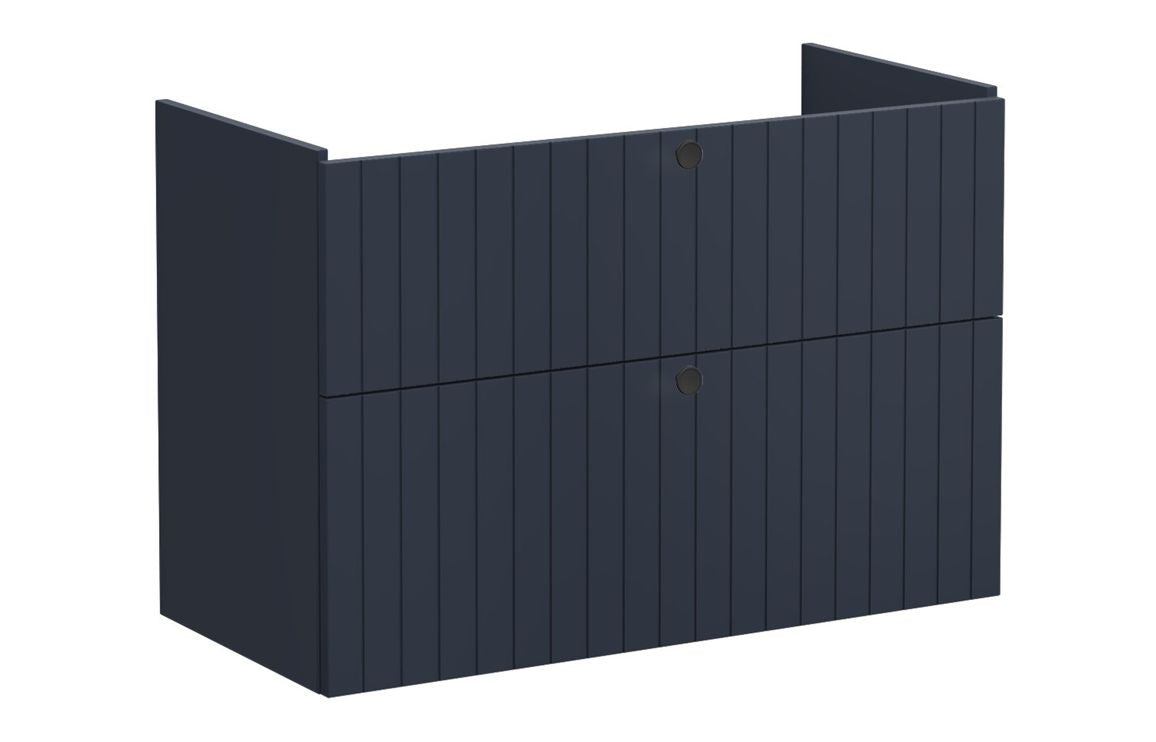 VitrA Root Groove 100cm 2 Drawer Washbasin Unit - Matt White, Matt Fjord Green, Matt Grey, Matt Dark Blue, Matt Graphite, Matt Light Grey,  Matt Retro Green