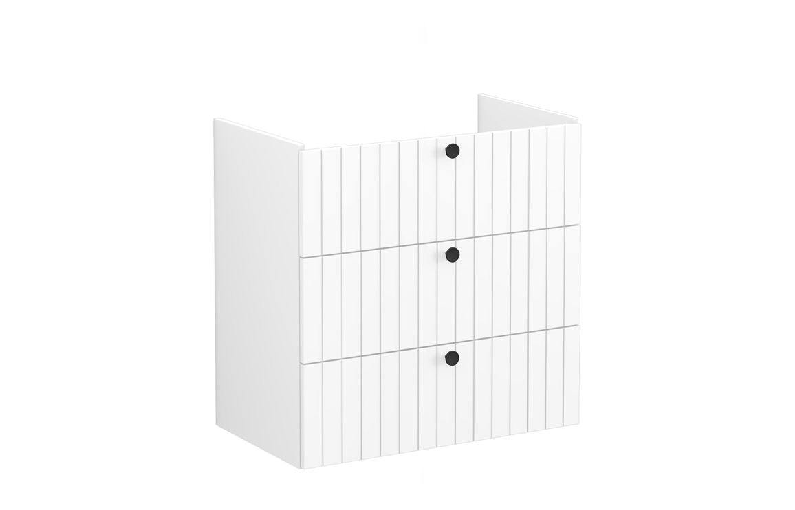 VitrA Root Groove 80cm 3 Drawer Washbasin Unit - Matt White, Matt Fjord Green, Matt Grey, Matt Dark Blue, Matt Graphite, Matt Light Grey,  Matt Retro Green