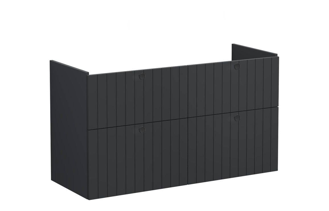 VitrA Root Groove 120cm 4 Drawer Washbasin Unit - Matt White, Matt Fjord Green, Matt Grey, Matt Dark Blue, Matt Graphite, Matt Light Grey,  Matt Retro Green