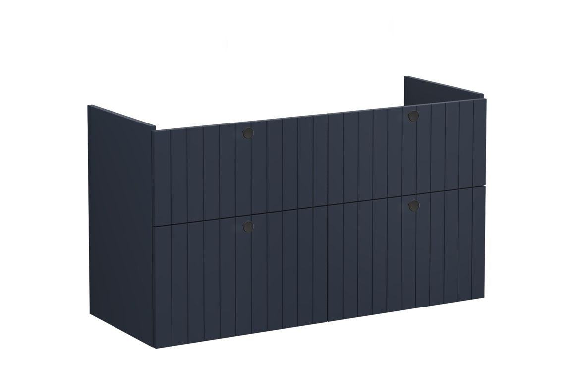 VitrA Root Groove 120cm 4 Drawer Washbasin Unit - Matt White, Matt Fjord Green, Matt Grey, Matt Dark Blue, Matt Graphite, Matt Light Grey,  Matt Retro Green