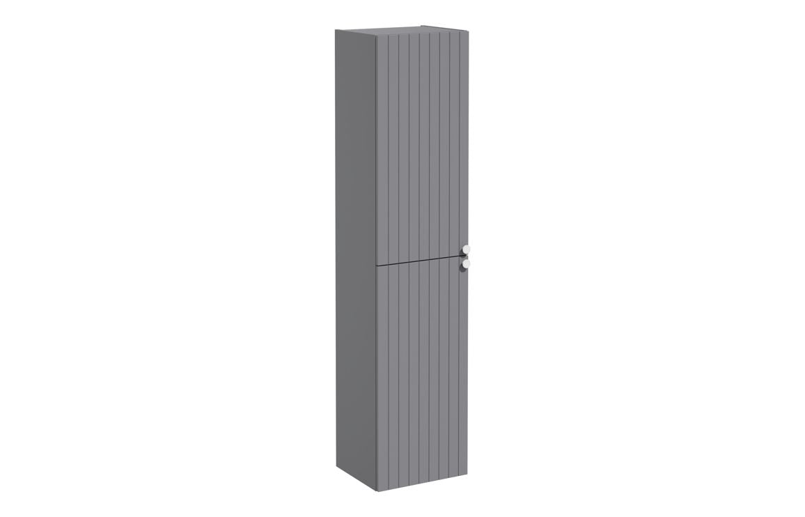 VitrA Root Groove 40cm 2 Door Tall Unit (LH Hinge) - Matt White, Matt Fjord Green, Matt Grey, Matt Dark Blue, Matt Graphite, Matt Light Grey,  Matt Retro Green