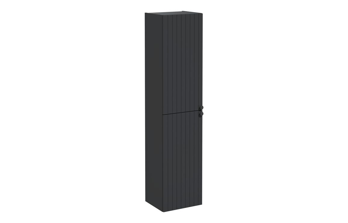 VitrA Root Groove 40cm 2 Door Tall Unit (LH Hinge) - Matt White, Matt Fjord Green, Matt Grey, Matt Dark Blue, Matt Graphite, Matt Light Grey,  Matt Retro Green