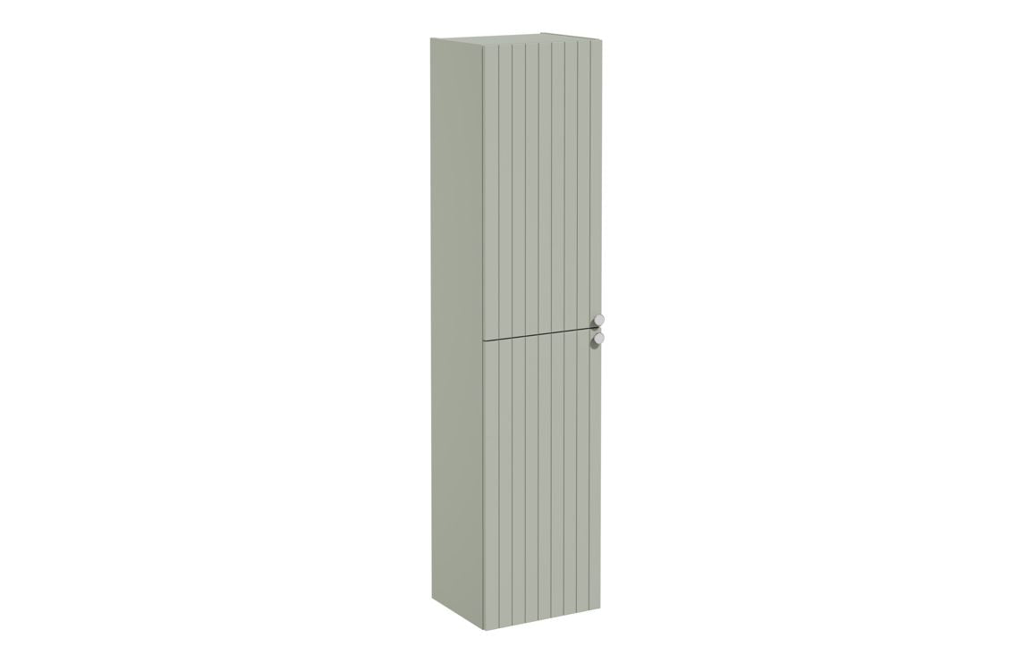 VitrA Root Groove 40cm 2 Door Tall Unit (LH Hinge) - Matt White, Matt Fjord Green, Matt Grey, Matt Dark Blue, Matt Graphite, Matt Light Grey,  Matt Retro Green