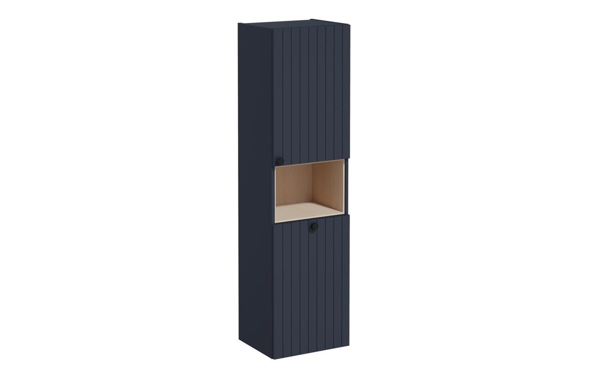 VitrA Root Groove 40cm 2 Door Semi-Tall Unit w/Laundry Basket - Matt White, Matt Fjord Green, Matt Grey, Matt Dark Blue, Matt Graphite, Matt Light Grey,  Matt Retro Green