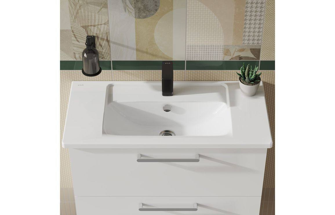 VitrA Integra 800x385mm 1TH Vanity Basin w/Overflow - White