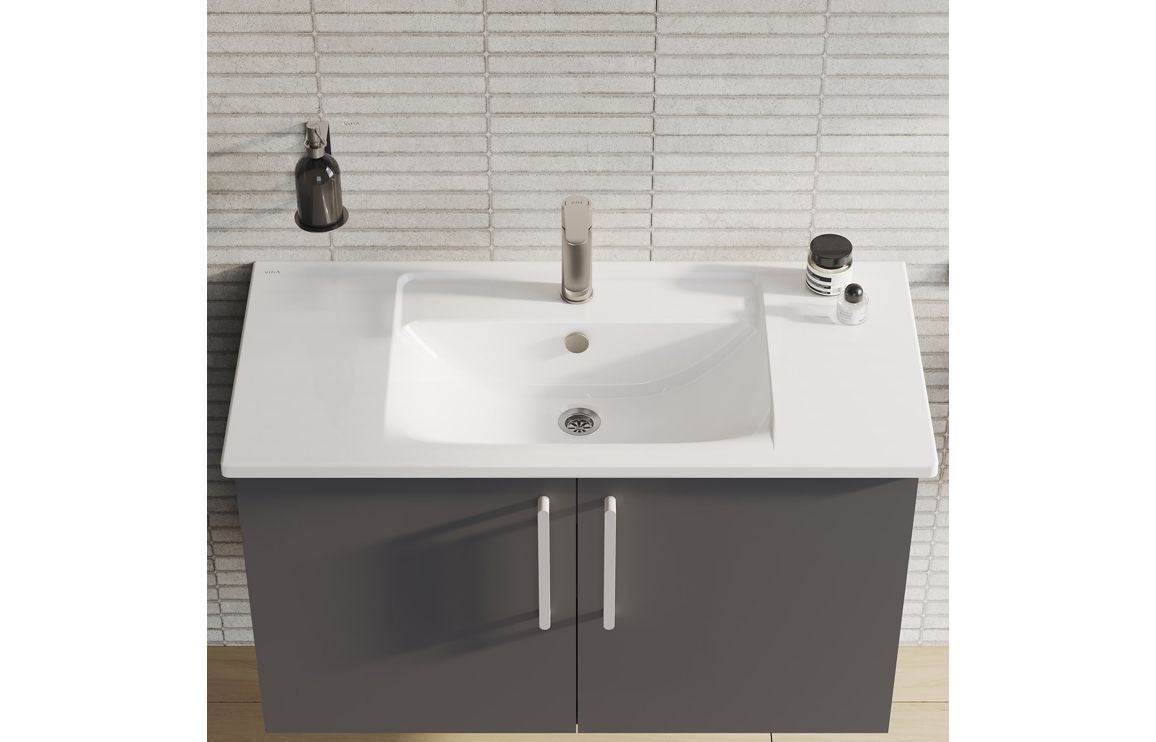 VitrA Integra 1000x465mm 1TH Vanity Basin w/Overflow - White