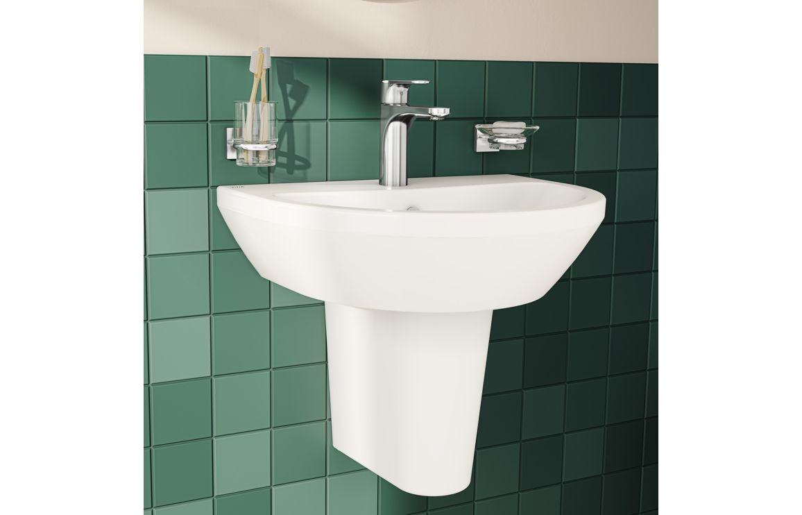 VitrA Integra 550x450mm 1TH Basin w/Overflow - White