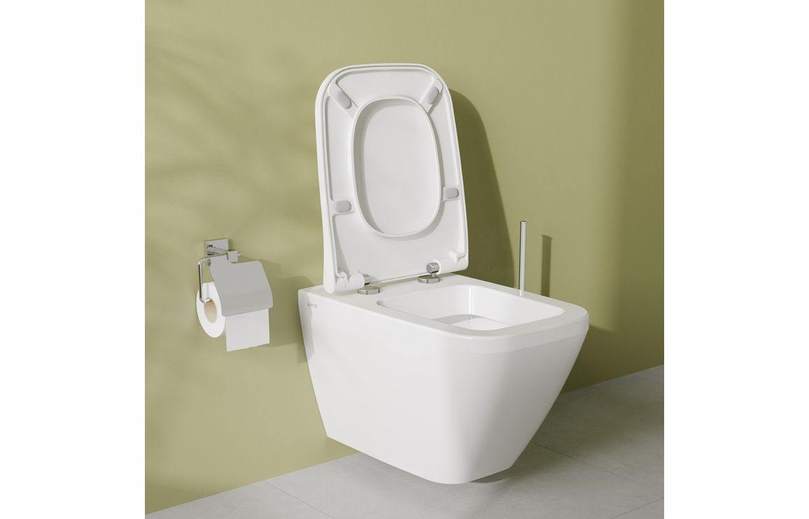 VitrA Integra Square Wall Hung Pan Only - White